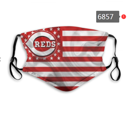 2020 MLB Cincinnati Reds #1 Dust mask with filter->mlb dust mask->Sports Accessory